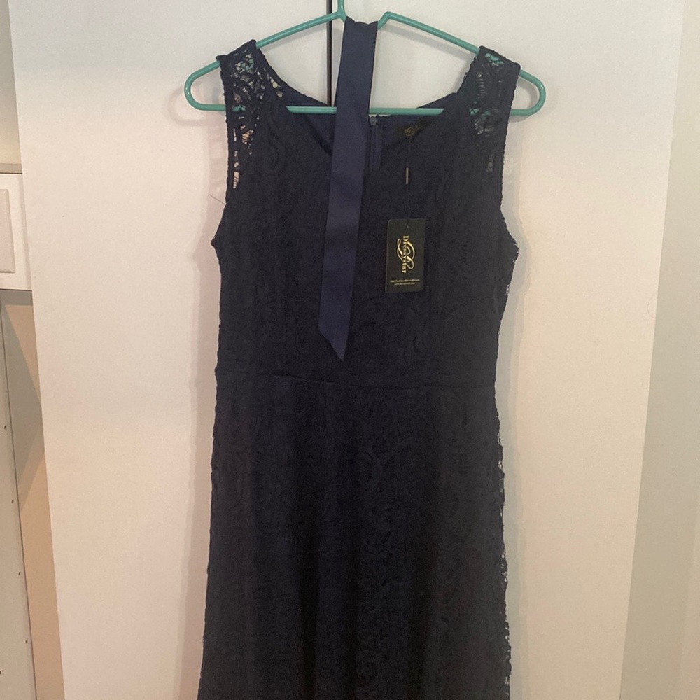 Dressystar Navy Blue Lace Dress women’s L